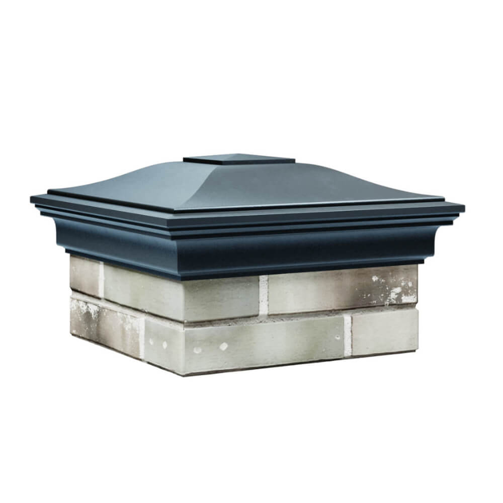 Колпак Zking Монблан Серый на столб 1.5х1.5 еврокирпича 0.7НФ (355х355мм) в Кемерово фото