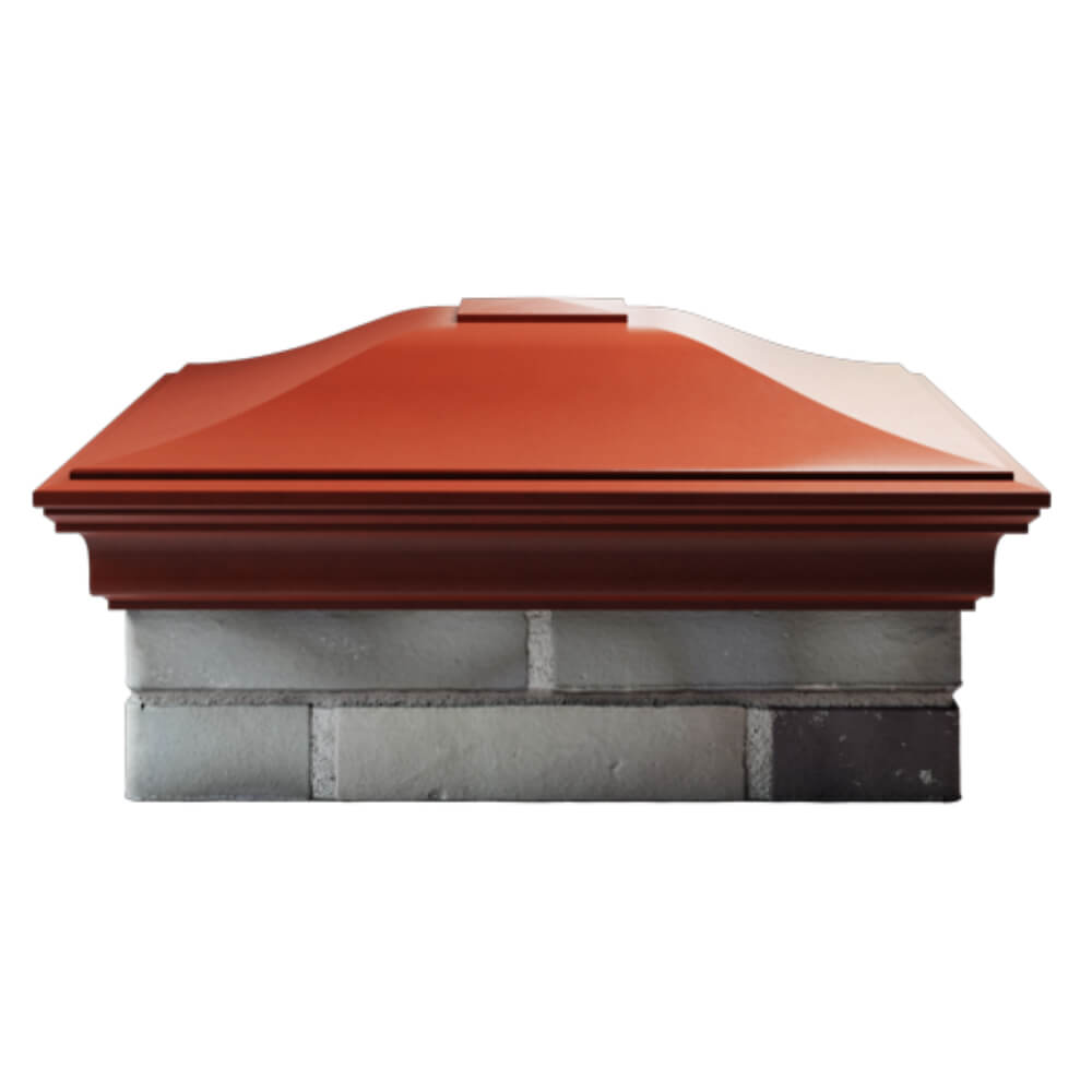Колпак Zking Монблан Красный на столб 2х2 кирпича (515х515мм) в Кемерово фото