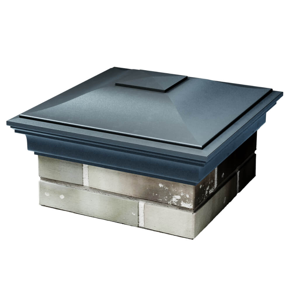 Колпак Zking Монблан Серый на столб 1.5х1.5 кирпича (385х385мм) в Кемерово фото