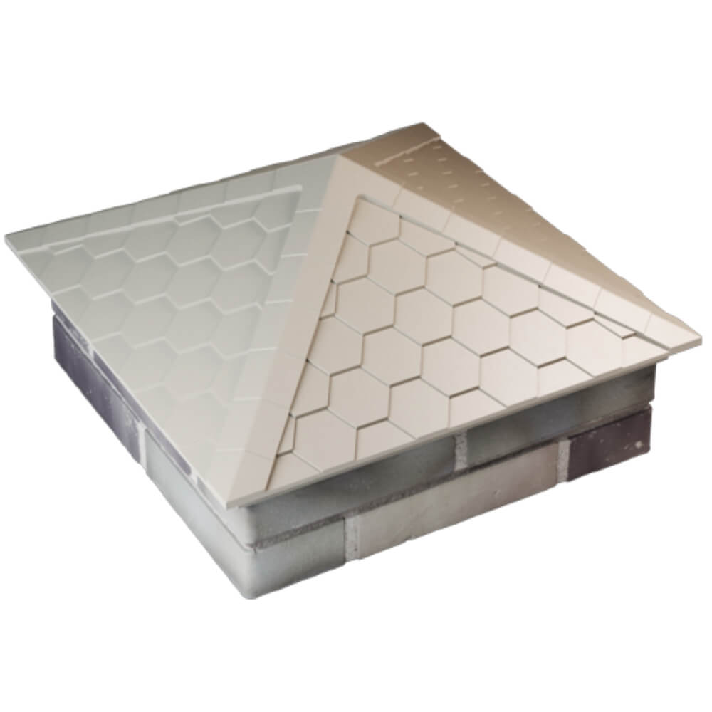 Колпак Zking Эверест Бежевый на столб 2х2 кирпича (535х535мм) Кемерово фото