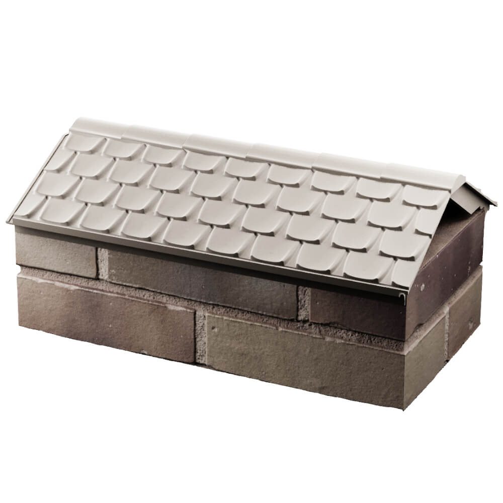 Парапет Zking Эльбрус Бежевый с посадкой на 1 кирпич (255мм) в Кемерово фото