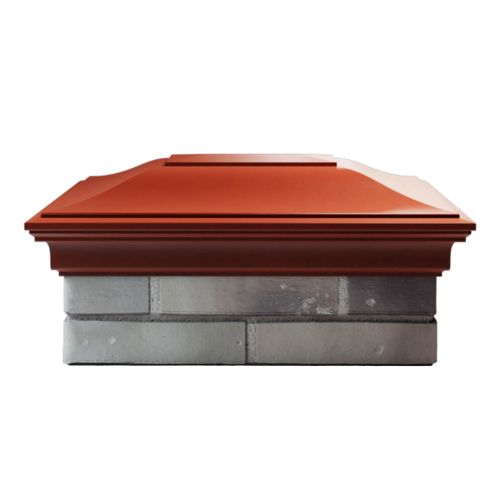 Колпак Zking Монблан Красный на столб 2х1.5 кирпича (515х385мм) в Кемерово фото