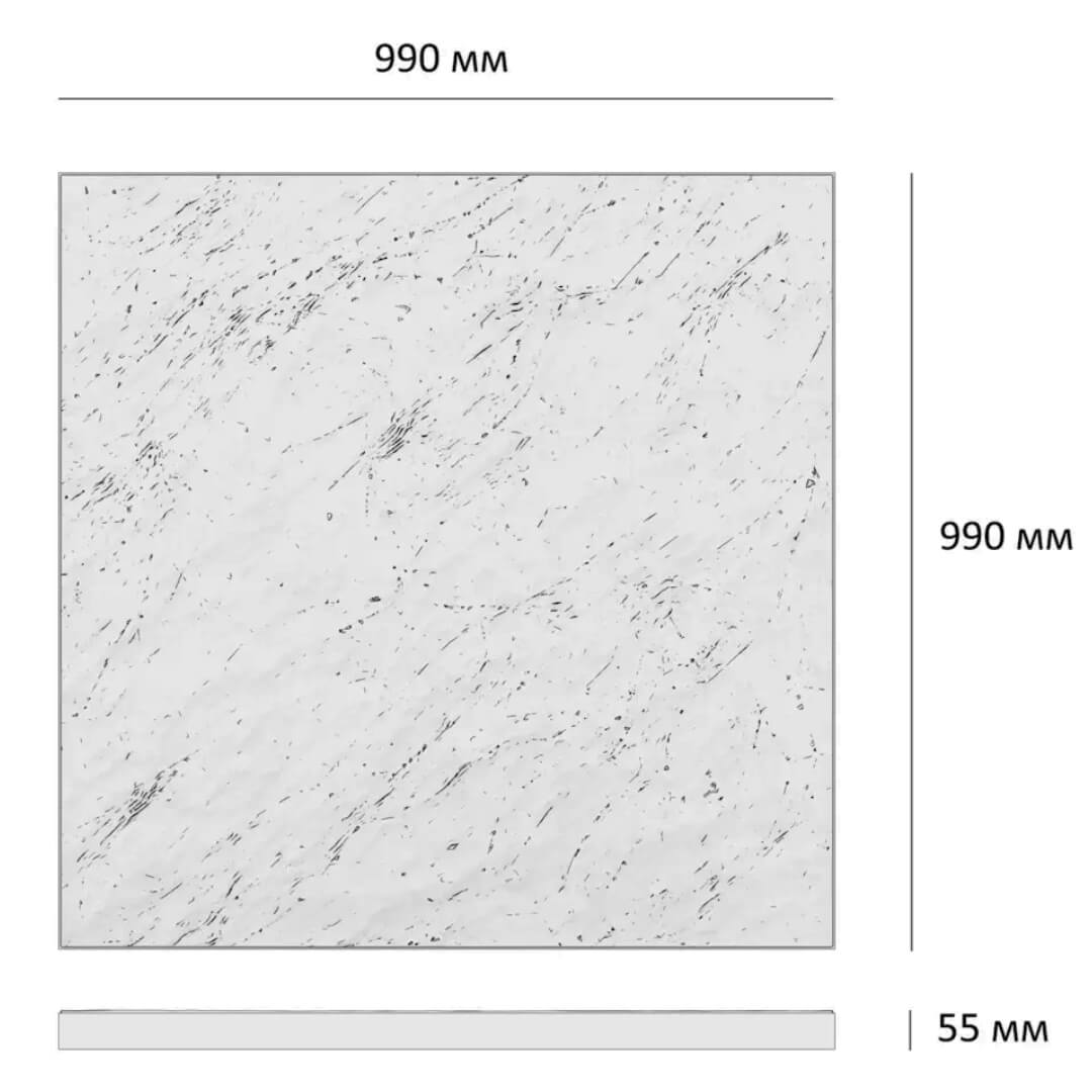 Шаговая плита STONE Светлая Галька 990х990х55мм в Кемерово фото