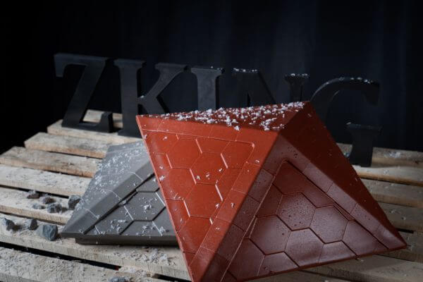 Колпак Zking Эверест Красный на столб 1.5х1.5 кирпича (390х390мм) в Кемерово фото