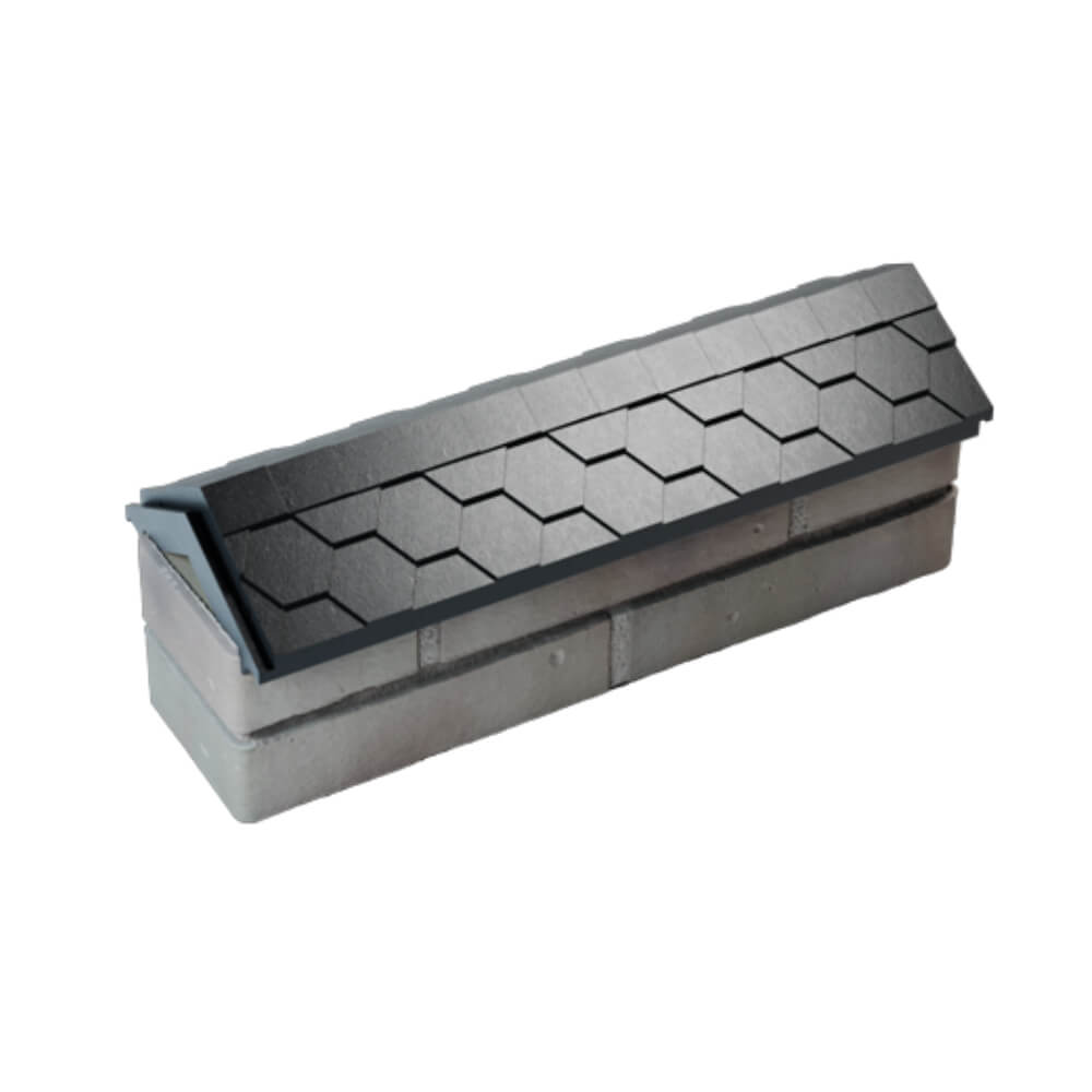 Парапет Zking Эверест Черный с посадкой на 0.5 кирпича (130мм) в Кемерово фото