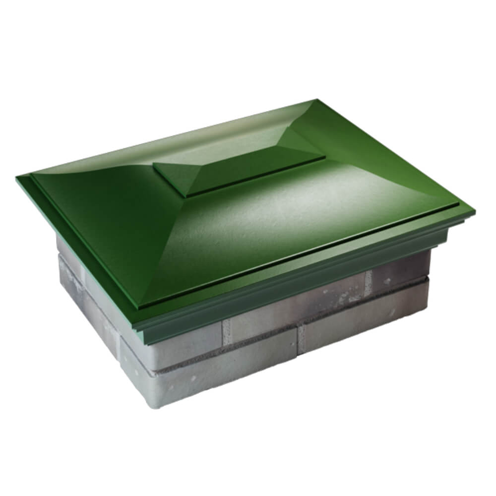 Колпак Zking Монблан Зеленый на столб 2х1.5 кирпича (515х385мм) Кемерово фото