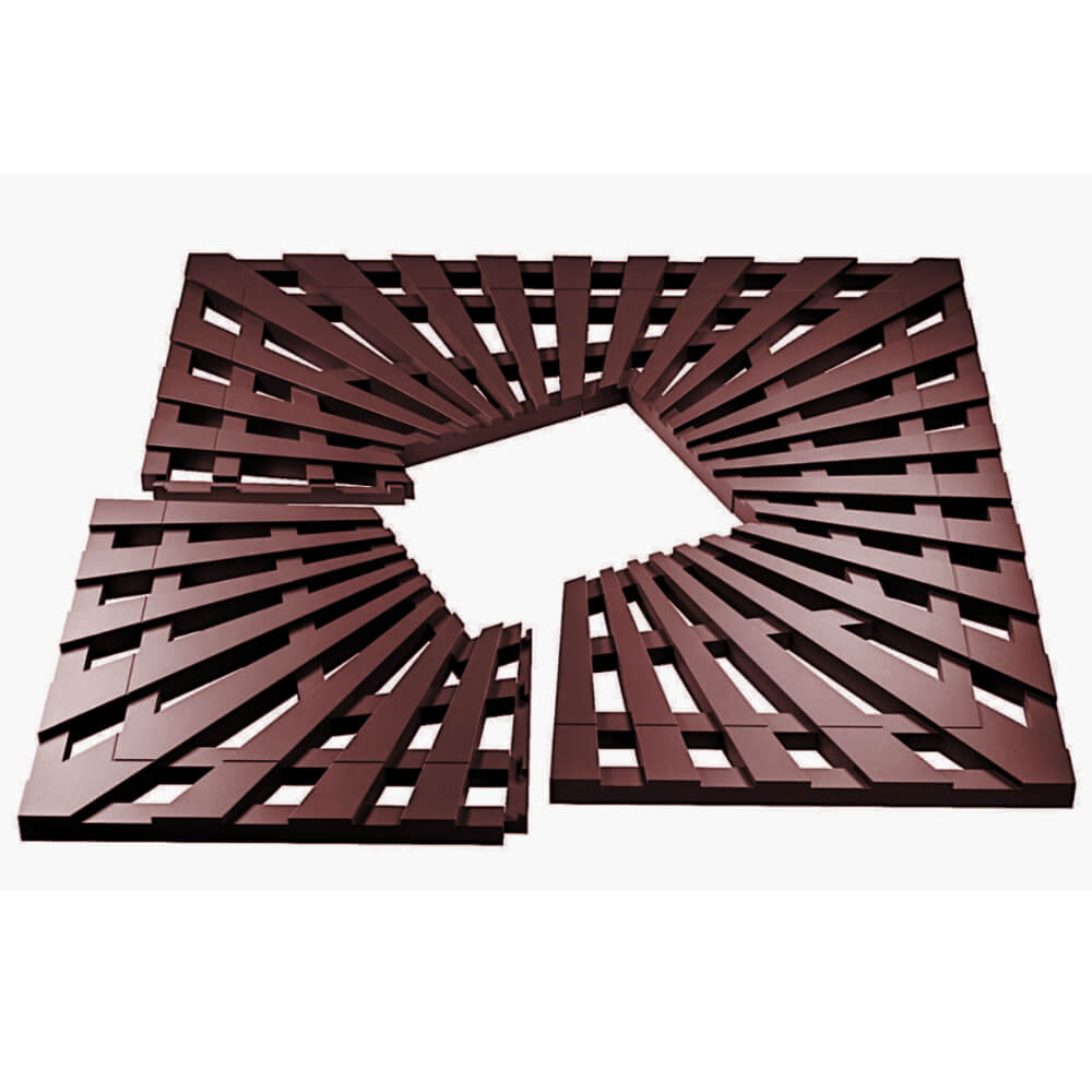 Приствольная решетка для дерева ZKING ATMOSPHERE 1.2х1.2м Коричневая в Кемерово фото