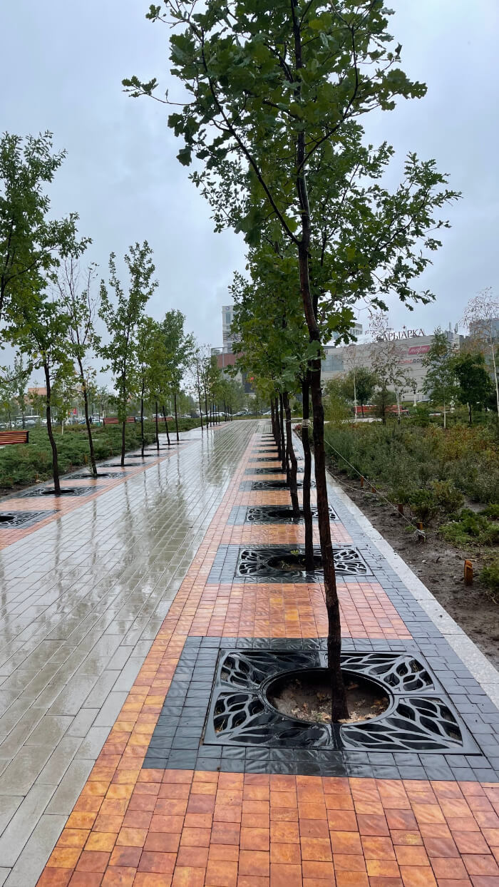 Приствольная решетка для дерева ZKING CRUST 1.2х1.2м Черная в Кемерово фото