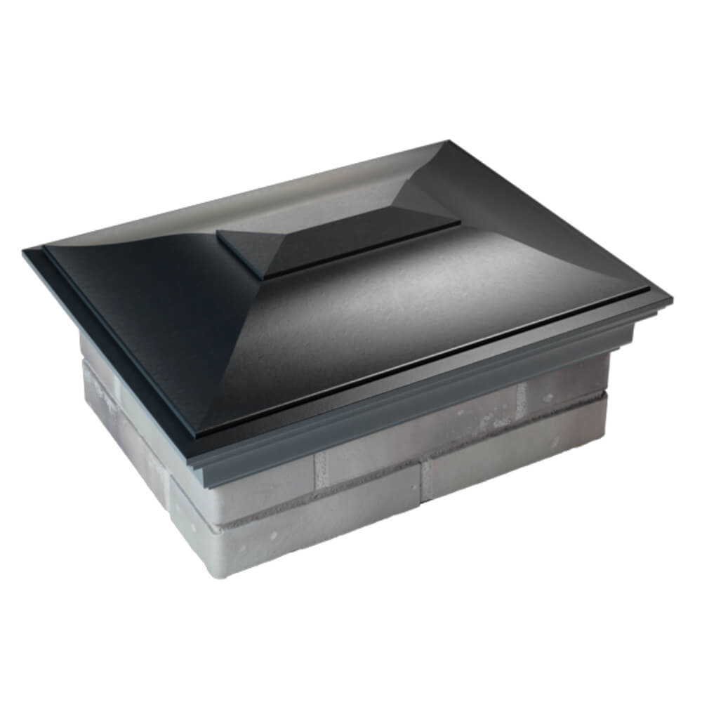 Колпак Zking Монблан Черный на столб 2х1.5 кирпича (515х385мм) Кемерово фото