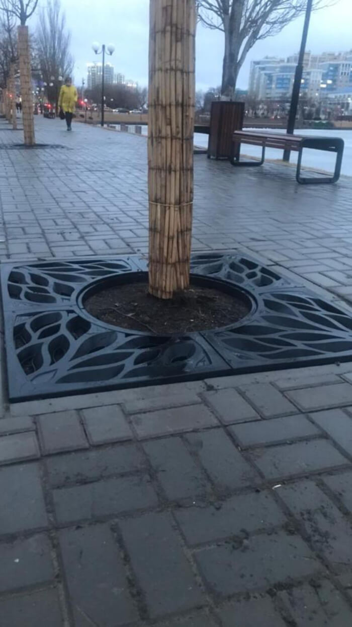 Приствольная решетка для дерева ZKING CRUST 1.2х1.2м Черная в Кемерово фото