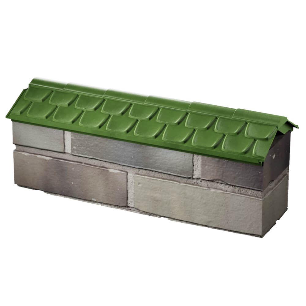 Парапет Zking Эльбрус Зеленый с посадкой на 0.5 кирпича (130мм) в Кемерово фото