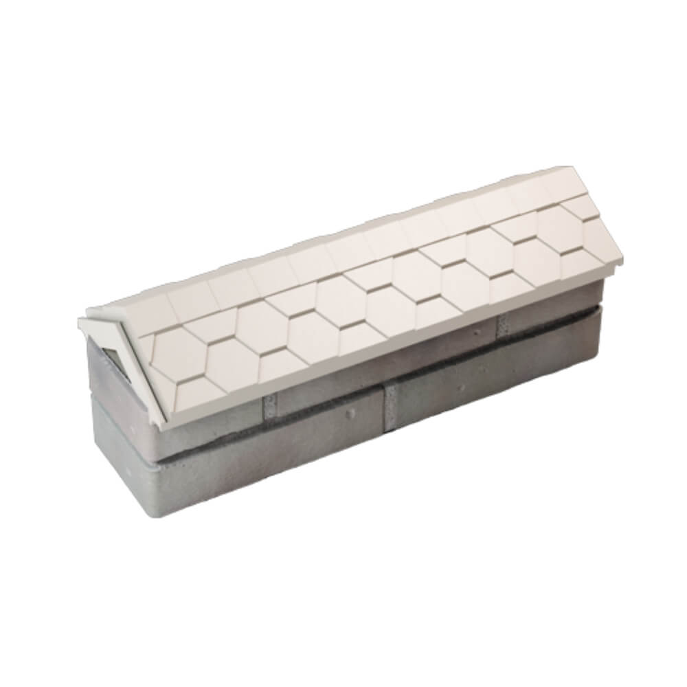 Парапет Zking Эверест Бежевый с посадкой на 0.5 кирпича (130мм) в Кемерово фото