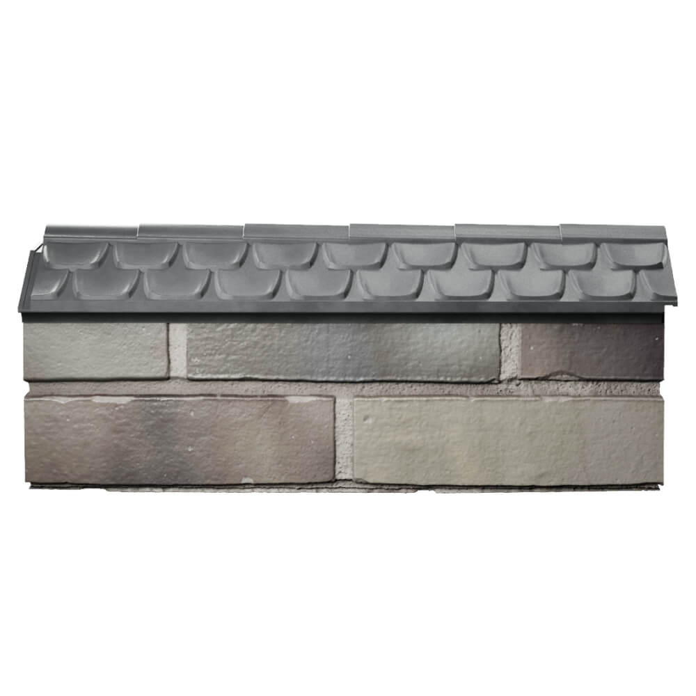 Парапет Zking Эльбрус Серый с посадкой на 0.5 кирпича (130мм) в Кемерово фото