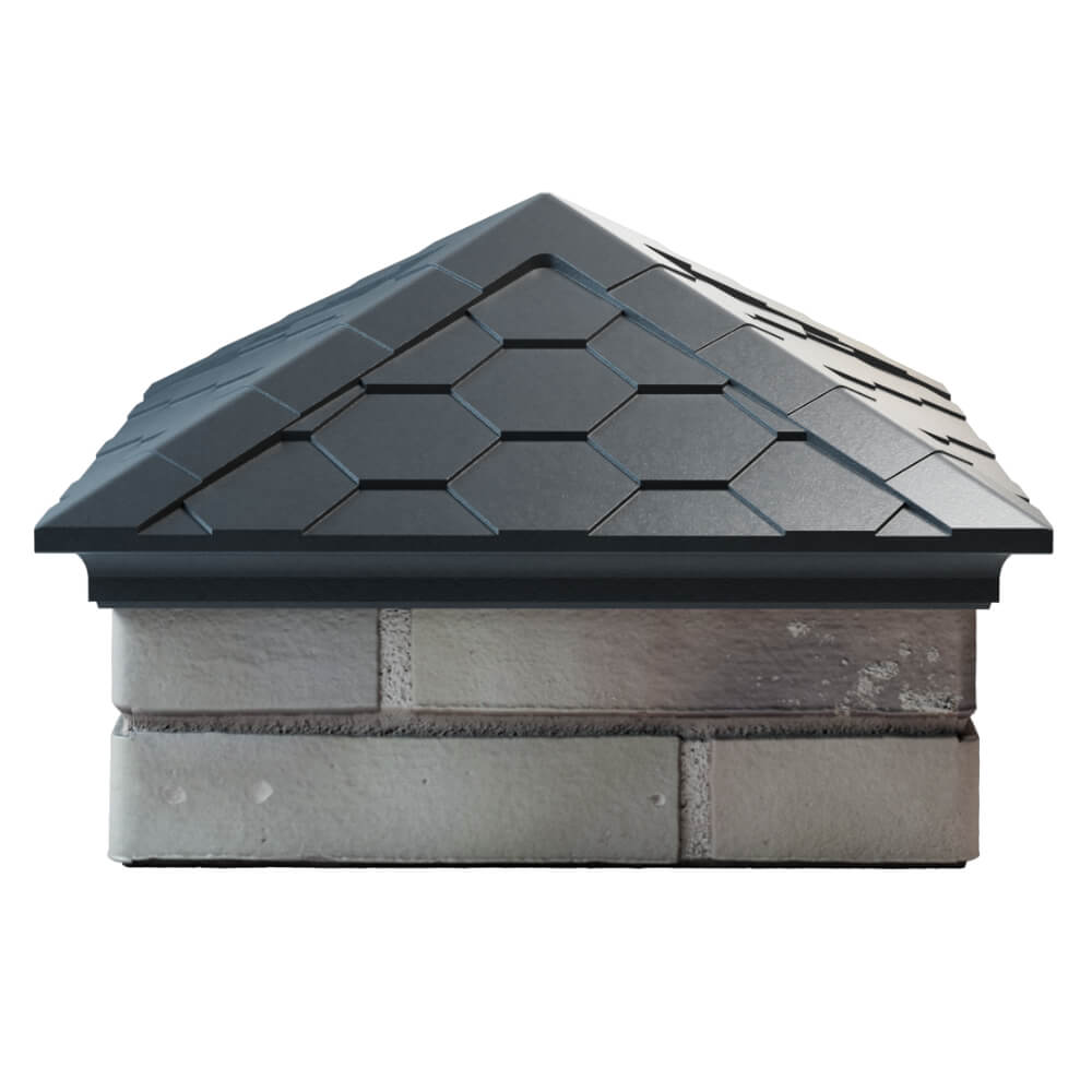 Колпак Zking Эверест Серый на столб 1.5х1.5 кирпича (390х390мм) Кемерово фото