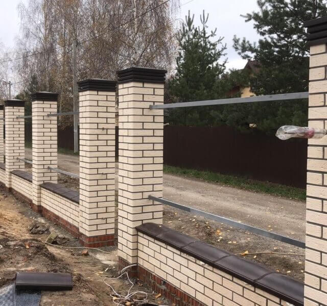 Колпак Zking Бона ХайТек Коричневый на столб 1.5х1.5 кирпича (385х385мм) в Кемерово фото