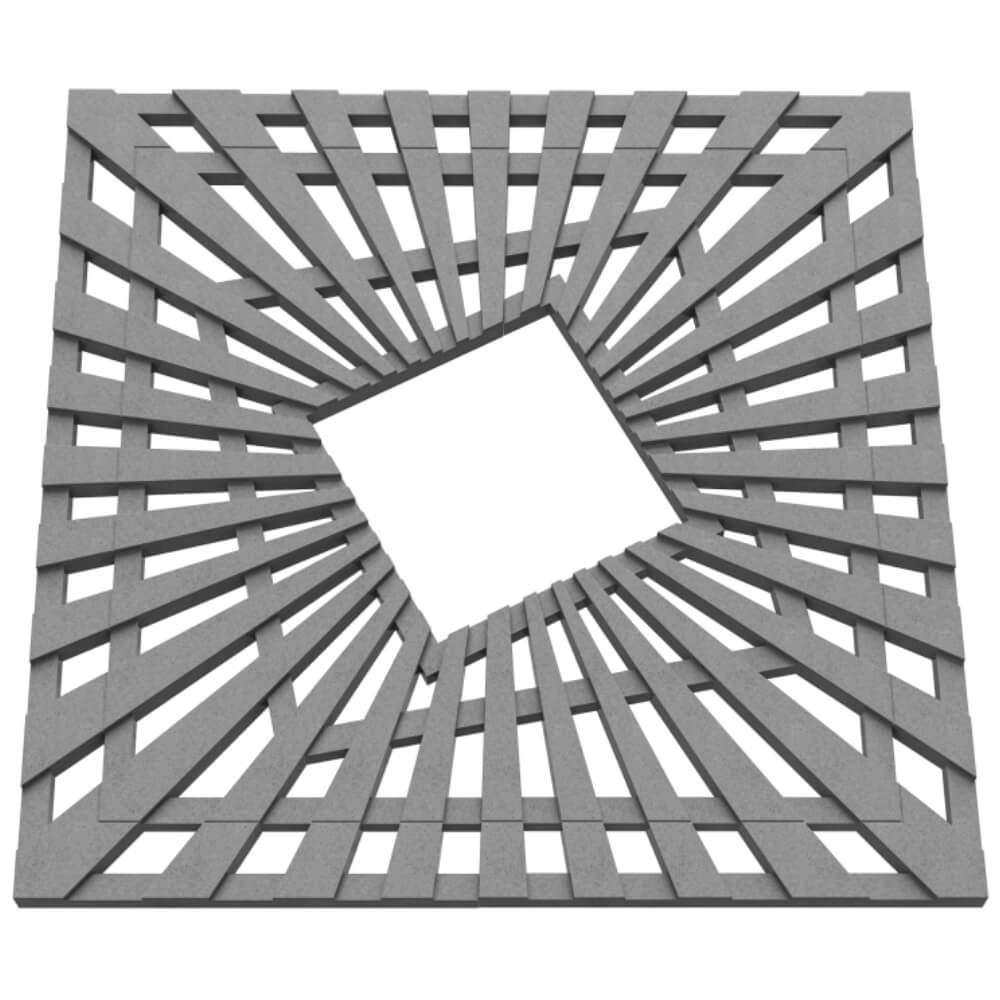 Приствольная решетка для дерева ZKING ATMOSPHERE 1.2х1.2м Серая в Кемерово фото