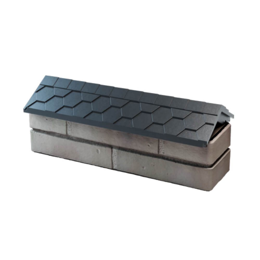 Парапет Zking Эверест Серый с посадкой на 0.5 кирпича (130мм) в Кемерово фото