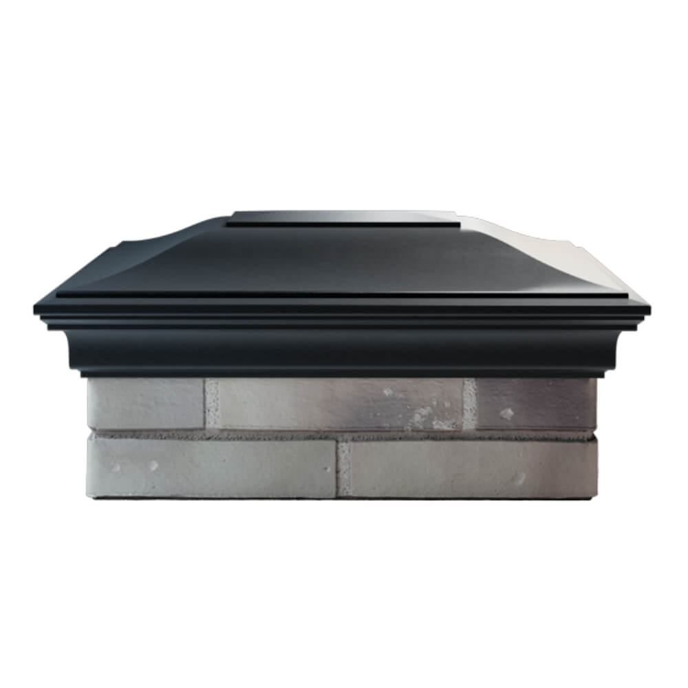 Колпак Zking Монблан Черный на столб 2х1.5 кирпича (515х385мм) в Кемерово фото