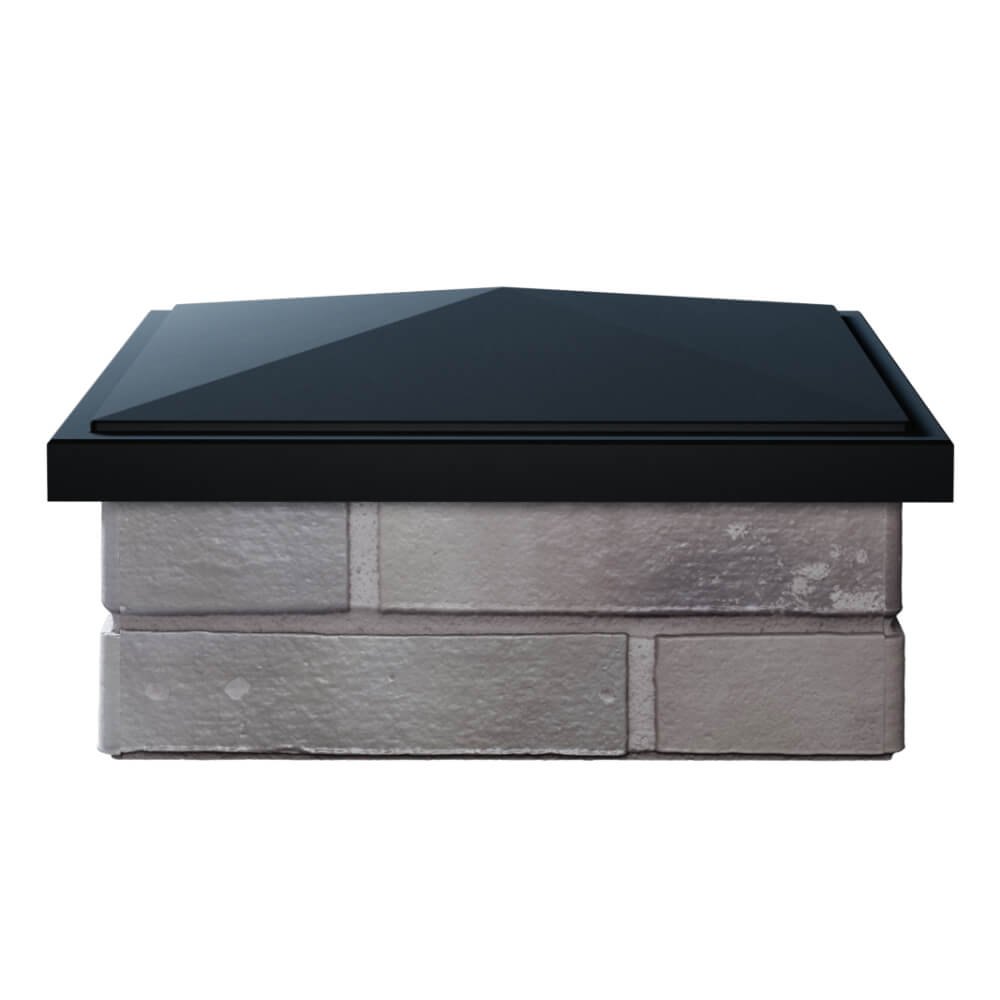 Колпак Zking БонаМоно Черный на столб 1.5х1.5 кирпича (385х385, 400х400мм) Кемерово фото