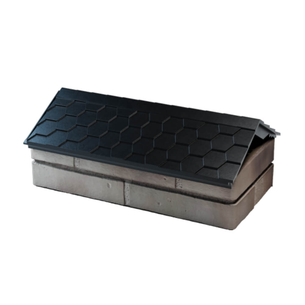 Парапет Zking Эверест Черный с посадкой на 1 кирпич (200/225/255мм) в Кемерово фото