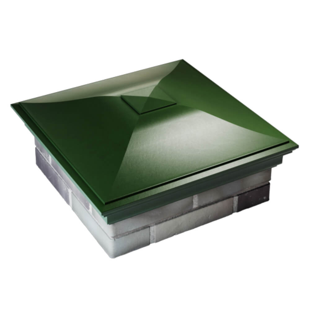 Колпак Zking Монблан Зеленый на столб 2х2 кирпича (515х515мм) Кемерово фото