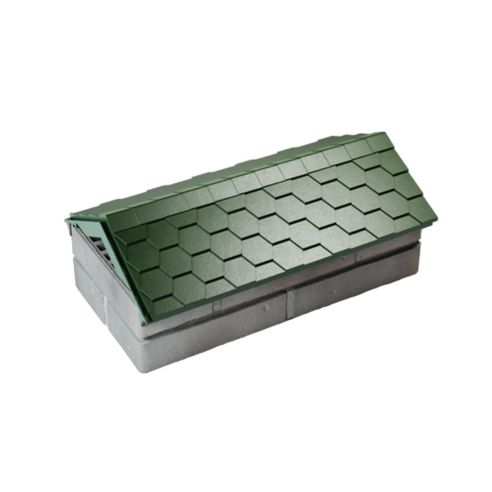 Парапет Zking Эверест Зеленый с посадкой на 1 кирпич (200/225/255мм) в Кемерово фото