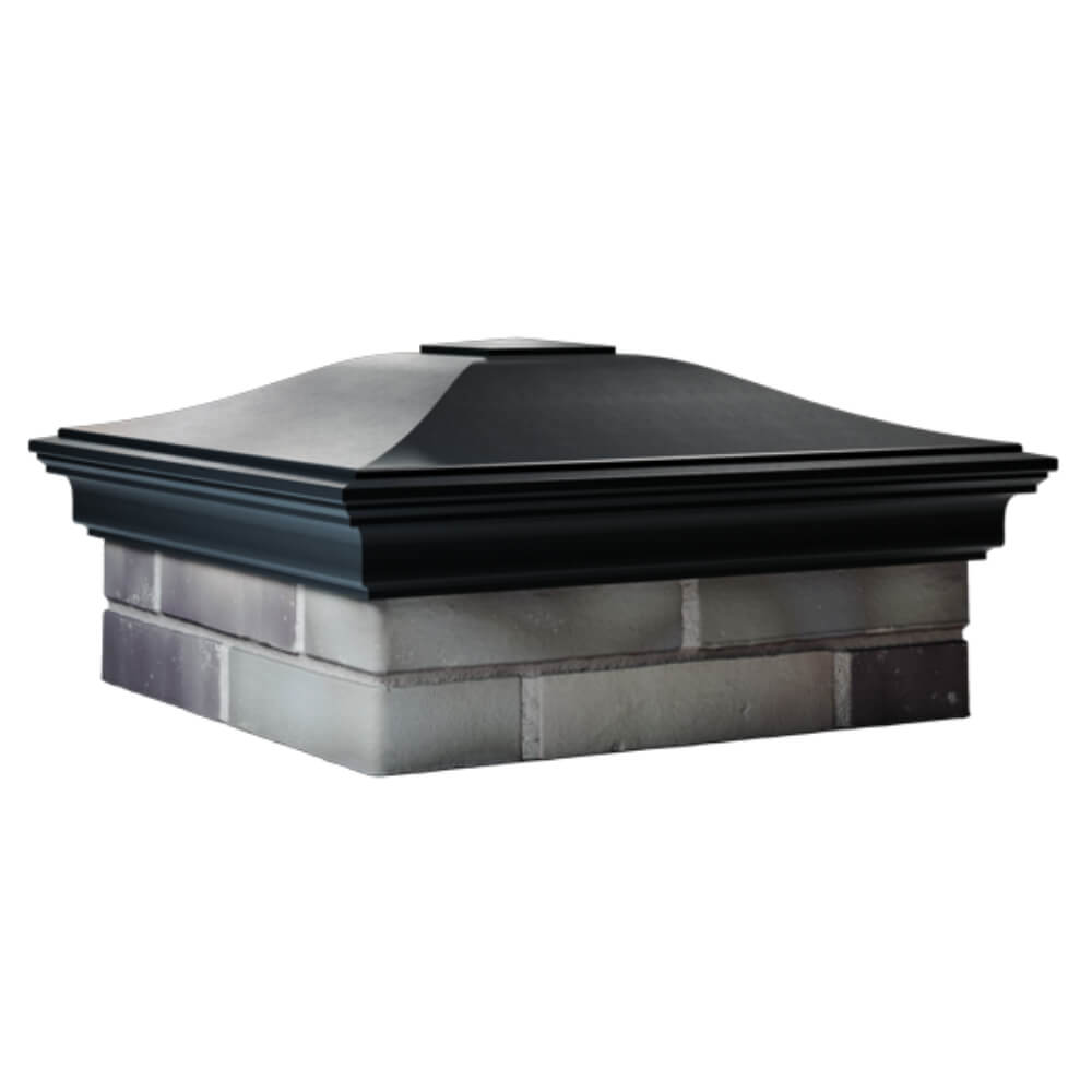 Колпак Zking Монблан Черный на столб 2х2 кирпича (515х515мм) в Кемерово фото