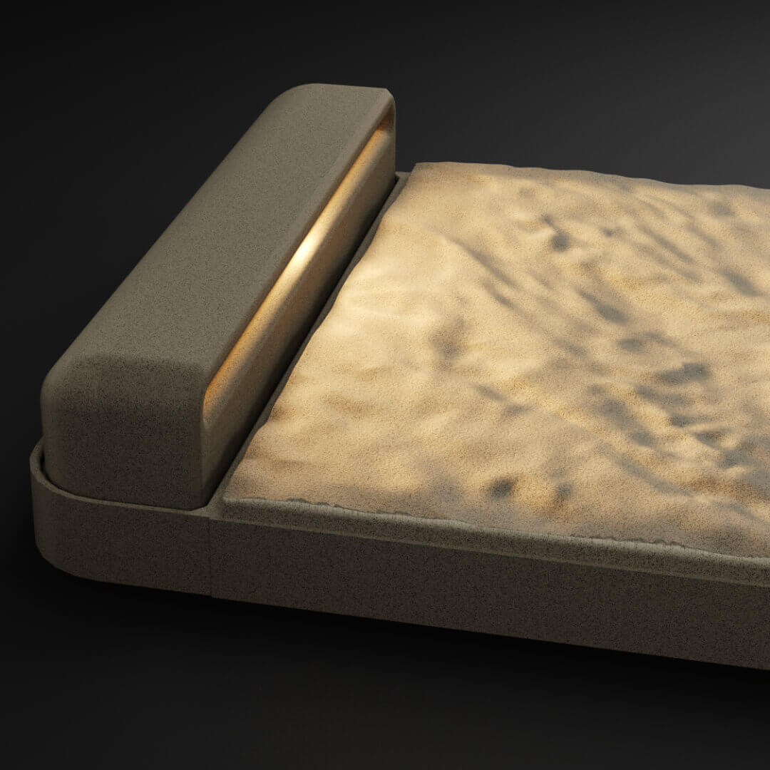 LED Светильник для шаговой плиты STONE Светлая Галька 330х75х98мм Кемерово фото