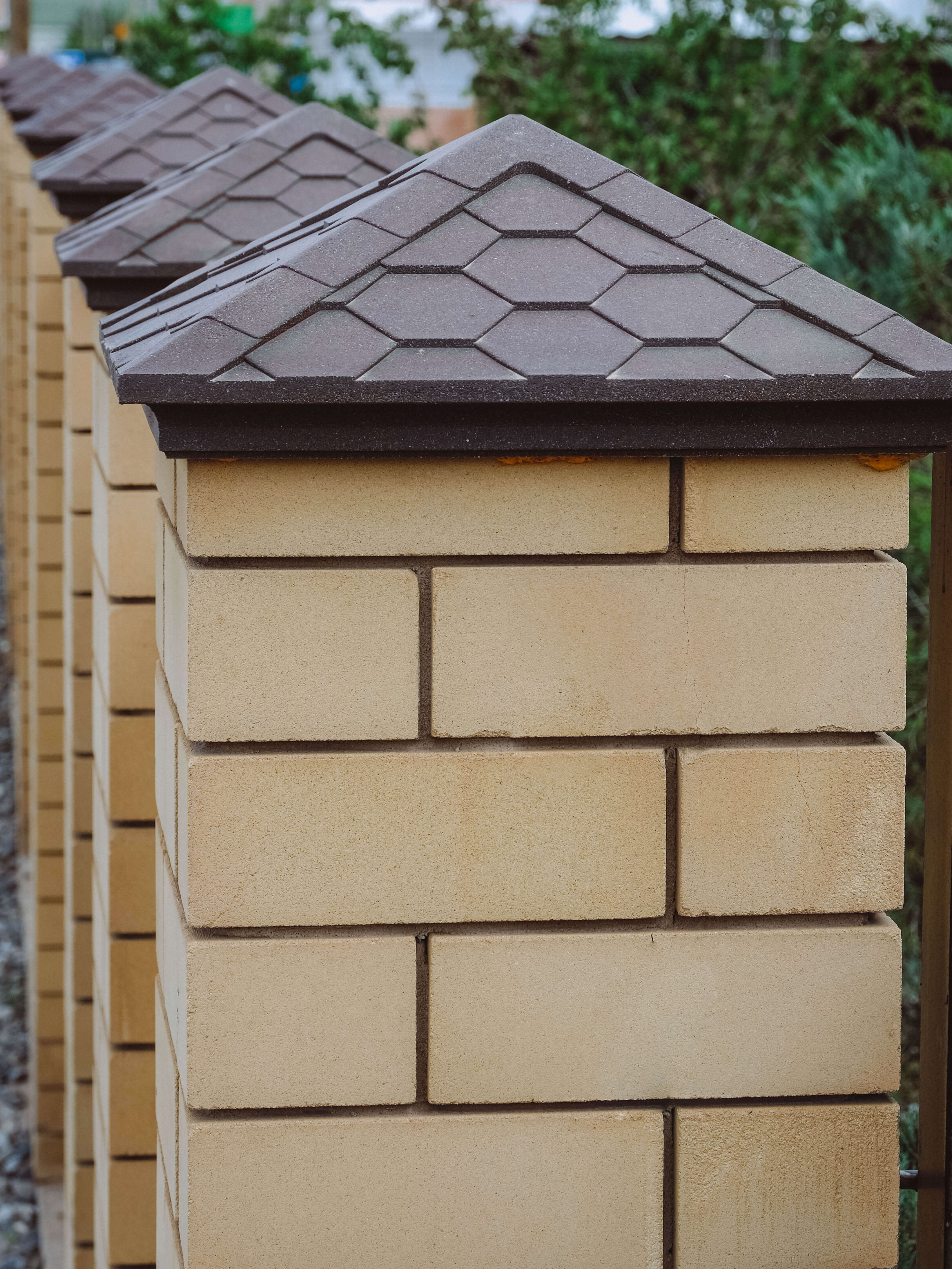 Колпак Zking Эверест Коричневый на столб 1.5х1.5 кирпича (390х390мм) в Кемерово фото