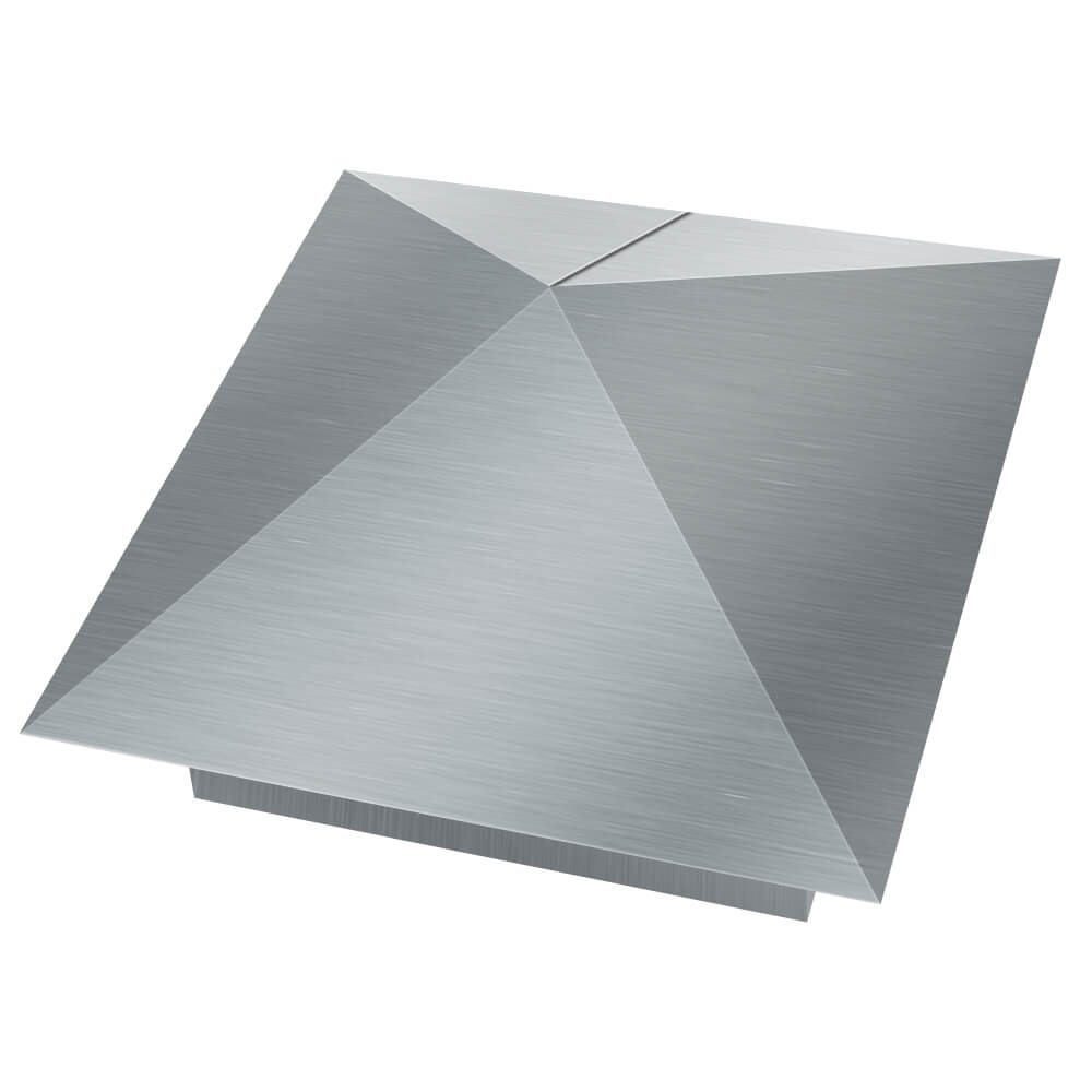 Колпак металлический 380х380мм оцинкованный заборный Кемерово фото