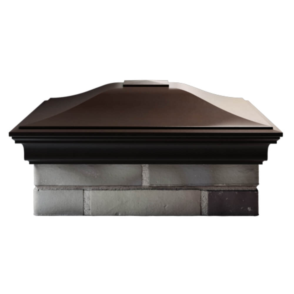 Колпак Zking Монблан Коричневый на столб 2х2 кирпича (515х515мм) в Кемерово фото
