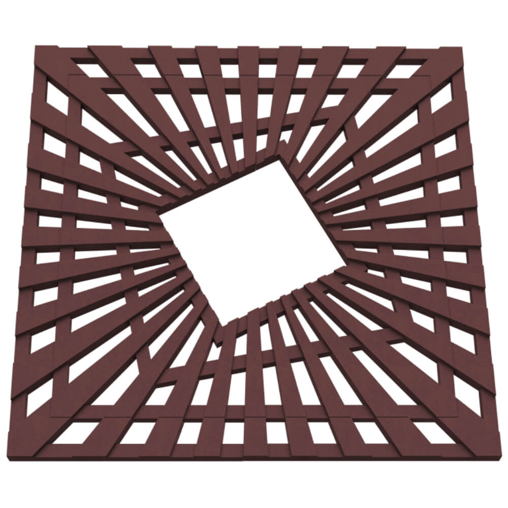 Приствольная решетка для дерева ZKING ATMOSPHERE 1.2х1.2м Коричневая в Кемерово фото