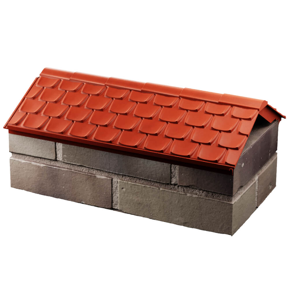 Парапет Zking Эльбрус Красный с посадкой на 1 кирпич (255мм) в Кемерово фото