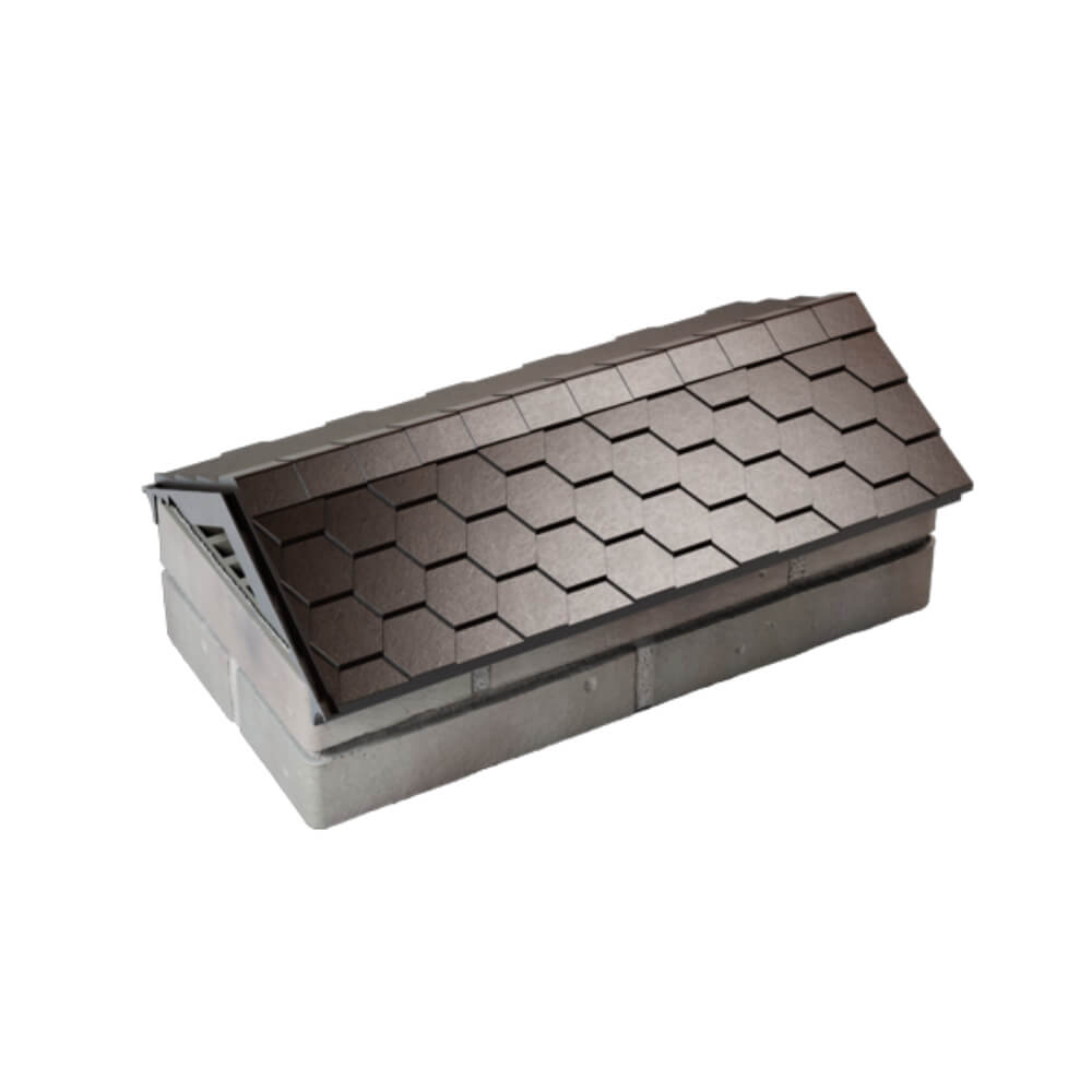 Парапет Zking Эверест Коричневый с посадкой на 1 кирпич (200/225/255мм) в Кемерово фото