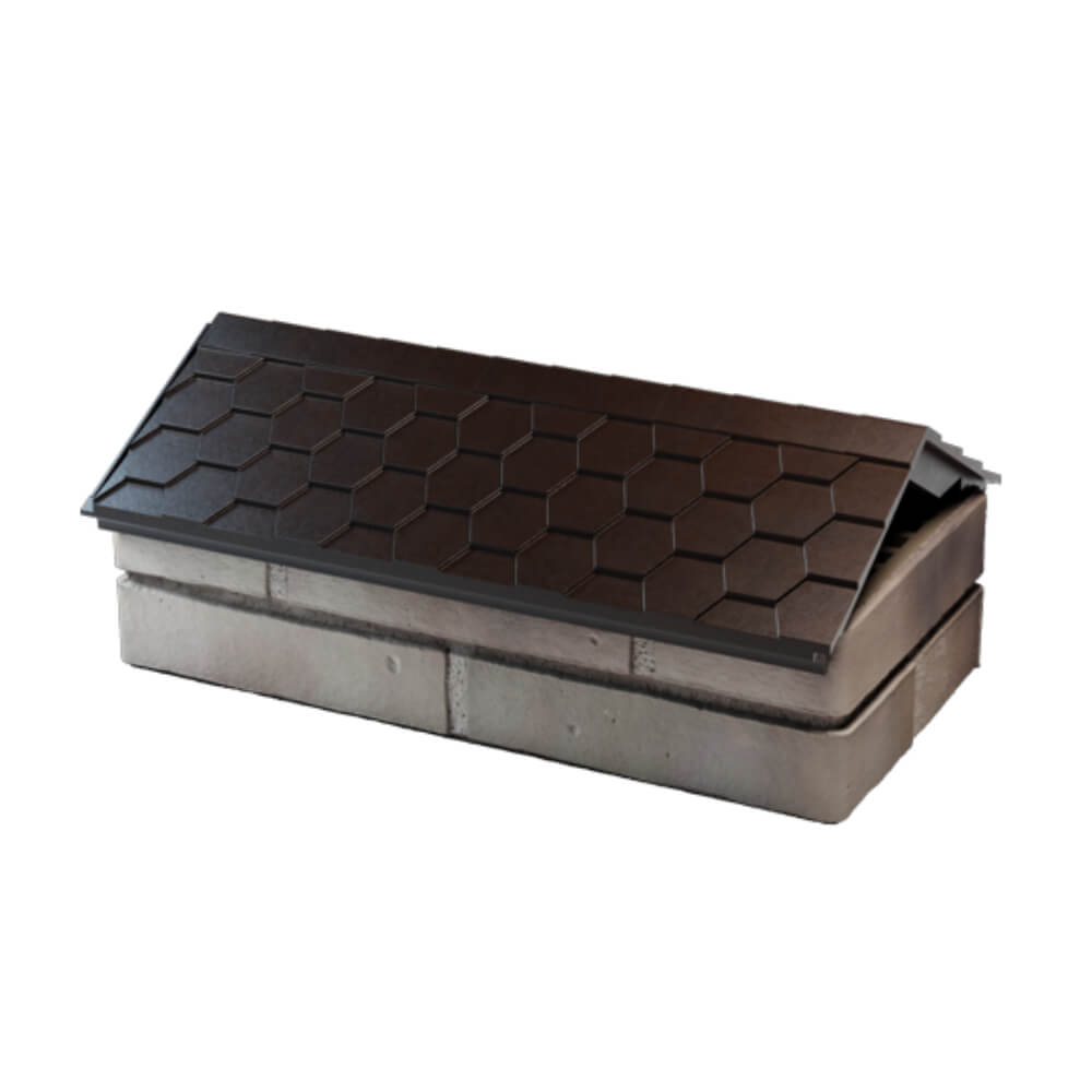 Парапет Zking Эверест Коричневый с посадкой на 1 кирпич (200/225/255мм) в Кемерово фото