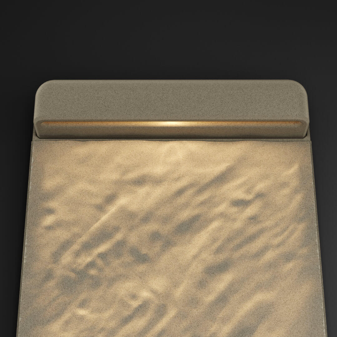 LED Светильник для шаговой плиты STONE Светлая Галька 330х75х98мм в Кемерово фото