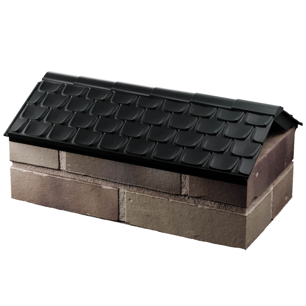 Парапет Zking Эльбрус Черный с посадкой на 1 кирпич (255мм) в Кемерово фото