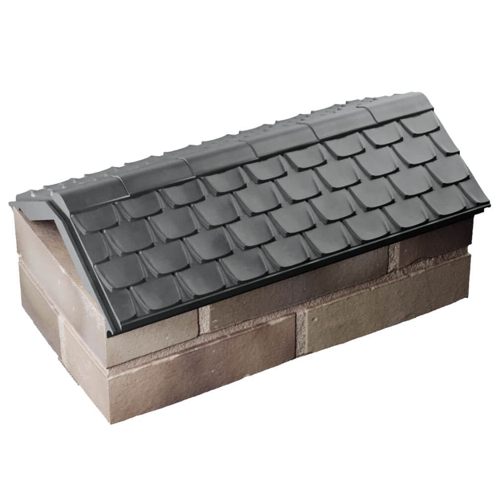 Парапет Zking Эльбрус Серый с посадкой на 1 кирпич (255мм) в Кемерово фото