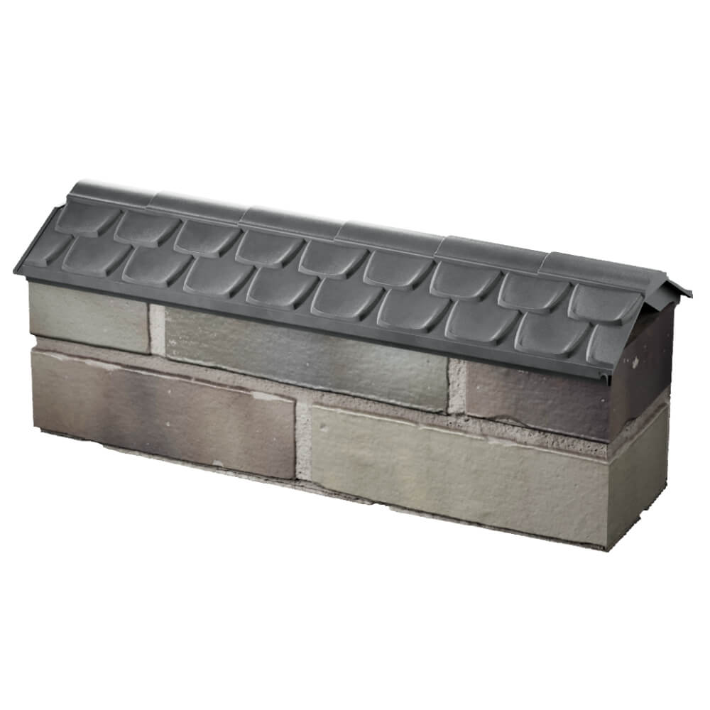 Парапет Zking Эльбрус Серый с посадкой на 0.5 кирпича (130мм) в Кемерово фото