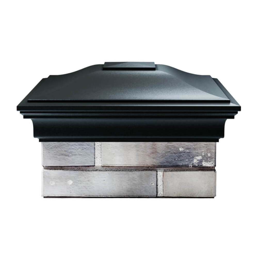 Колпак Zking Монблан Черный на столб 1.5х1.5 еврокирпича 0.7НФ (355х355мм) Кемерово фото