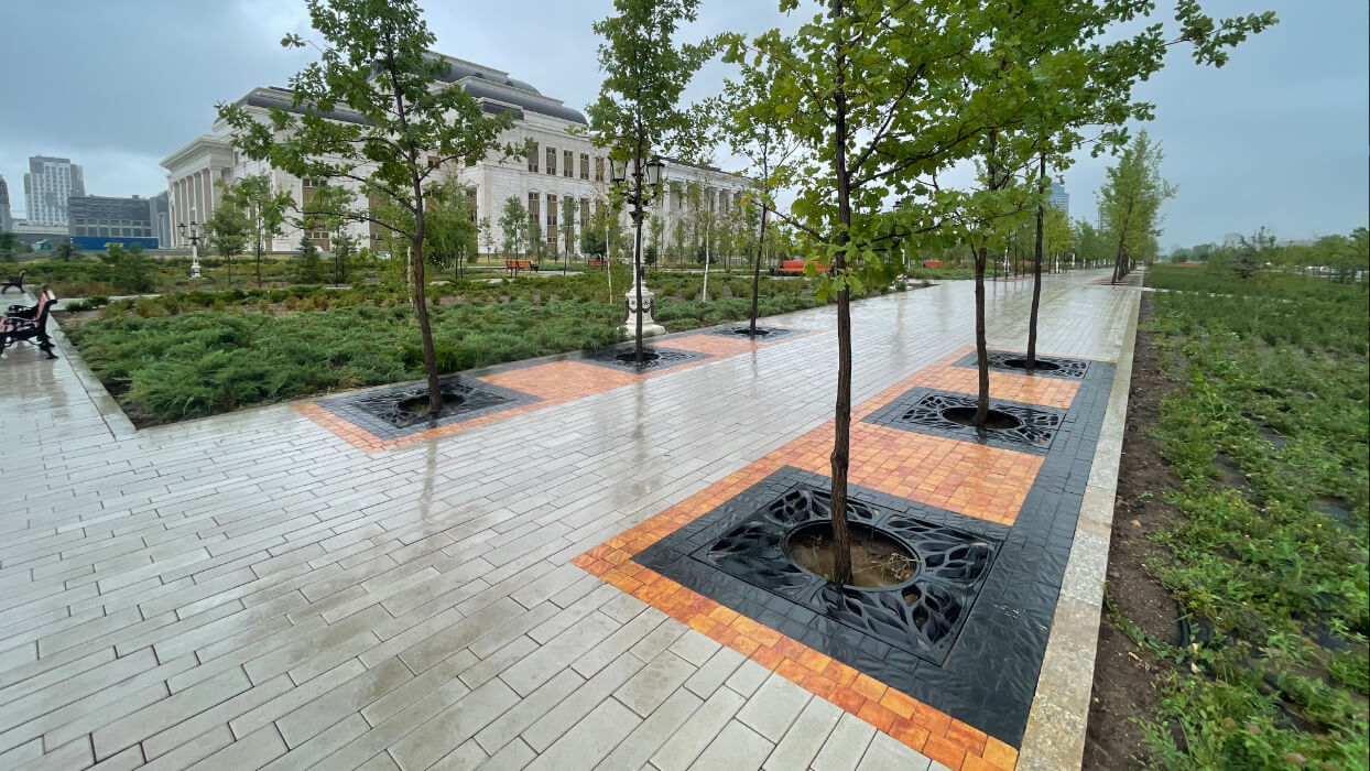 Приствольная решетка для дерева ZKING CRUST 1.2х1.2м Черная в Кемерово фото