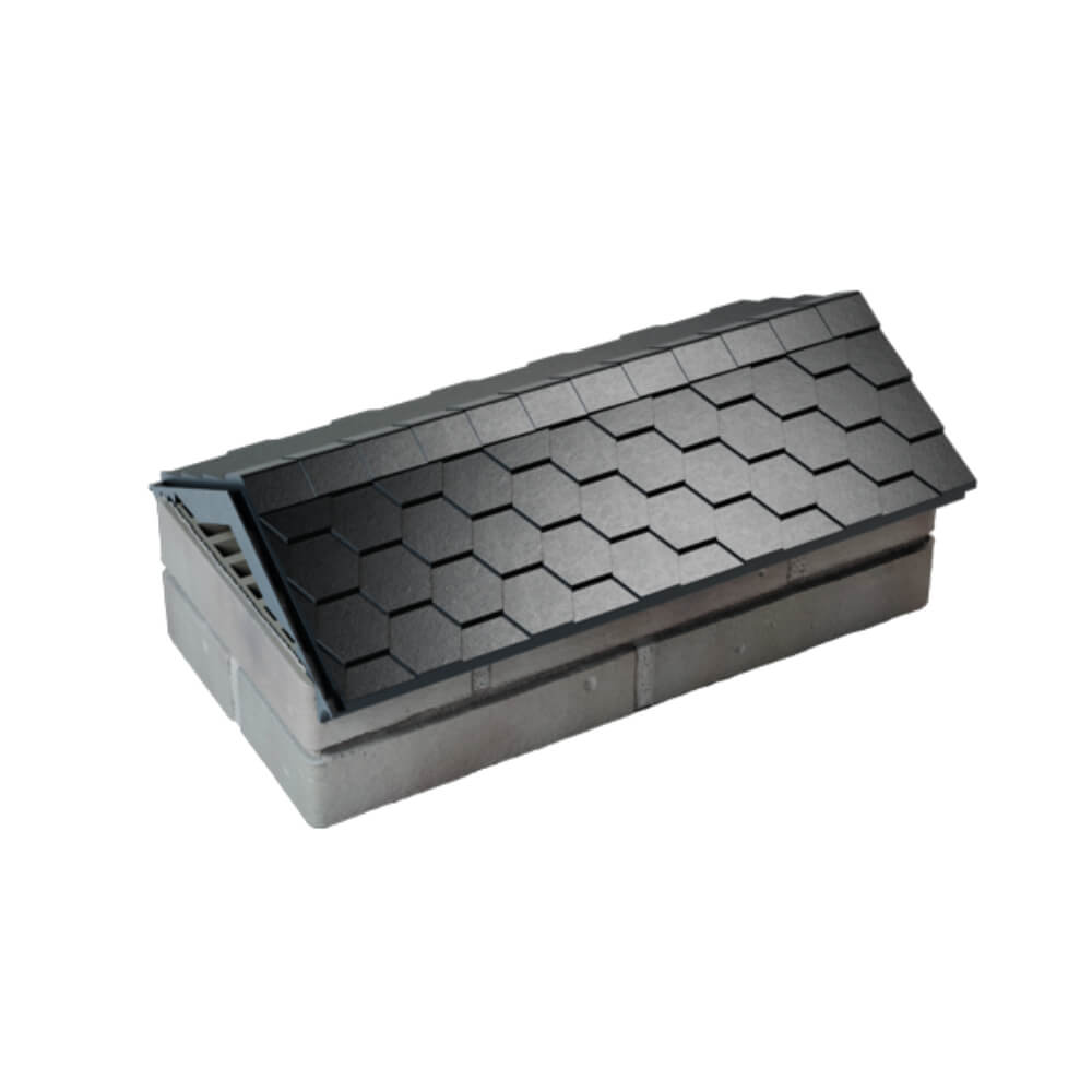 Парапет Zking Эверест Черный с посадкой на 1 кирпич (200/225/255мм) в Кемерово фото