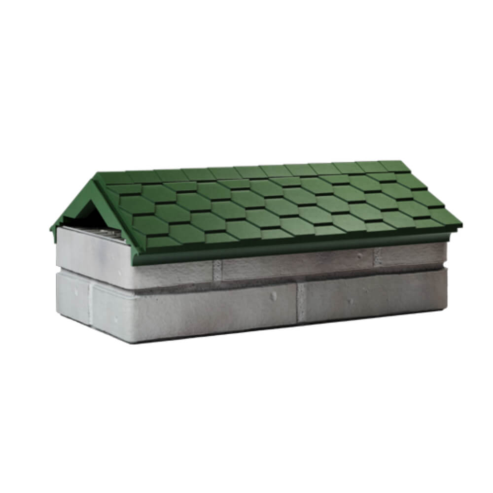 Парапет Zking Эверест Зеленый с посадкой на 1 кирпич (200/225/255мм) Кемерово фото