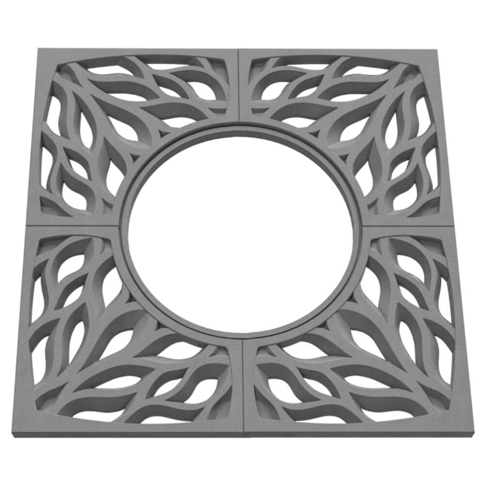 Приствольная решетка для дерева ZKING CRUST 1.2х1.2м Серая в Кемерово фото