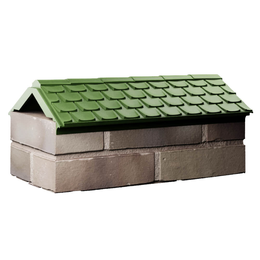 Парапет Zking Эльбрус Зеленый с посадкой на 1 кирпич (255мм) Кемерово фото