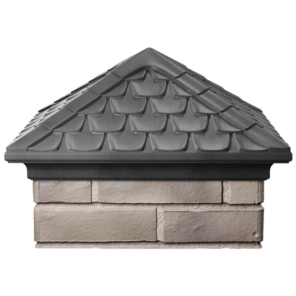 Колпак Zking Эльбрус Серый на столб 1.5х1.5 кирпича (385х385мм) Кемерово фото