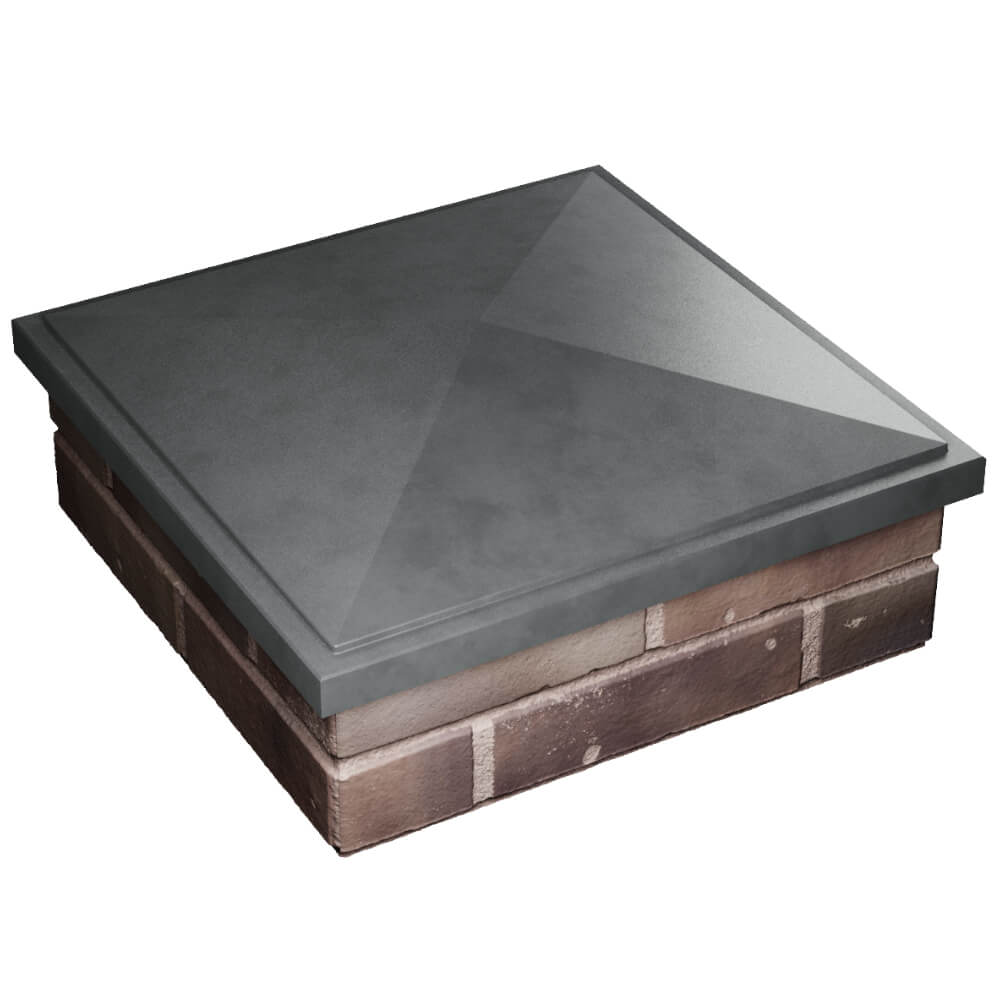 Колпак Zking БонаМоно Серый на столб 2х2 кирпича (515х515, 530х530мм) в Кемерово фото