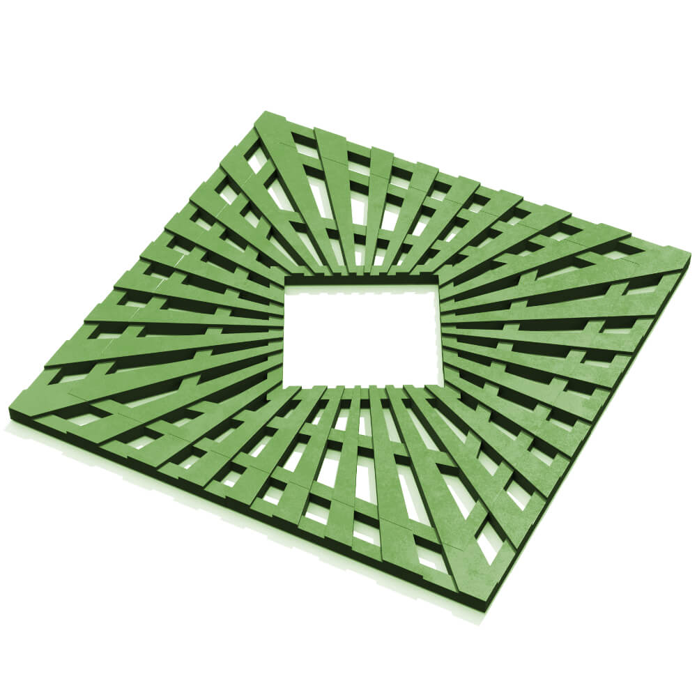 Приствольная решетка для дерева ZKING ATMOSPHERE 1.2х1.2м Зеленая в Кемерово фото