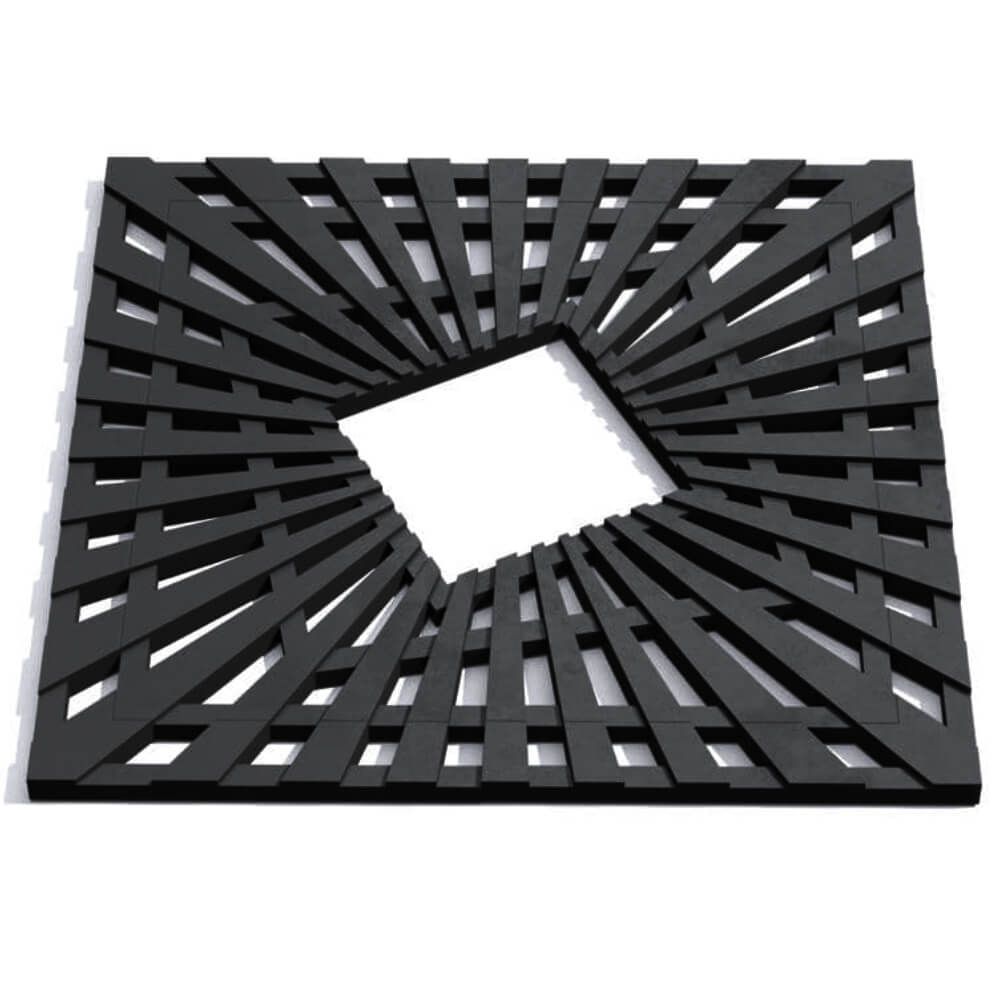 Приствольная решетка для дерева ZKING ATMOSPHERE 1.2х1.2м Черная Кемерово фото