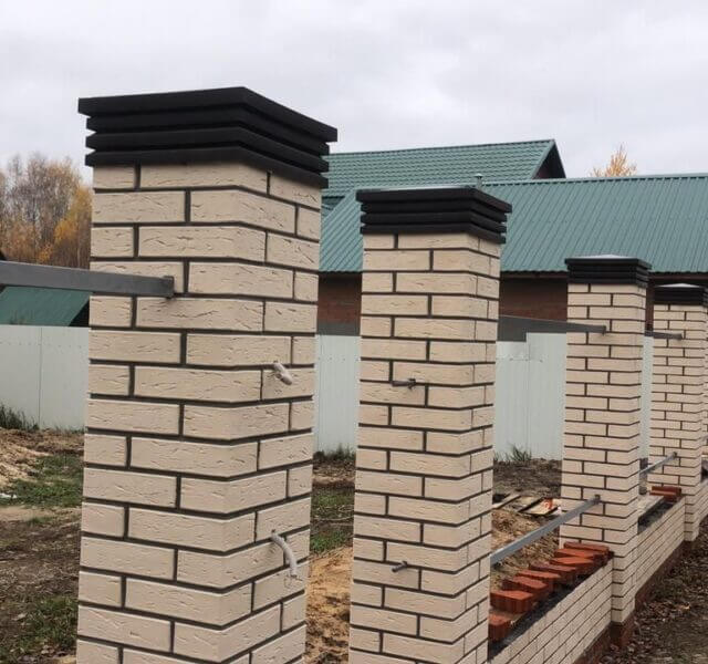 Колпак Zking Бона ХайТек Коричневый на столб 1.5х1.5 кирпича (385х385мм) в Кемерово фото